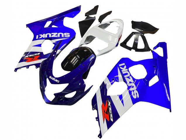 Kits Carénage Moto Suzuki GSXR 600 / GSXR 750 2004-2005 - Blanc Bleu Noir Rouge