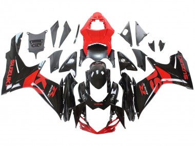 Kits Carénage Moto Suzuki GSXR 600 / GSXR 750 2011-2024 - Rouge Noir Brillant