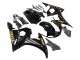 Carénages Moto Yamaha YZF R6 2003-2004 - Noir Brillant Or Décalque