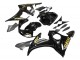Carénages Moto Yamaha YZF R6S 2006-2009 - Noir Brillant Or Décalque