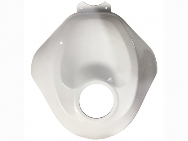 Carénages Moto Kawasaki ZX6R 2019-2022 - Blanc Noir Fibre de Carbone