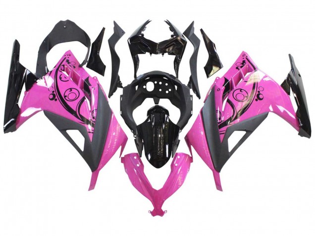 Carénages Moto Kawasaki EX300 2013-2024 - Rose Noir