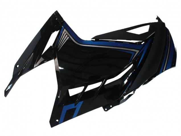 Carénages Moto Kawasaki EX300 2013-2024 - Noir Brillant Bleu