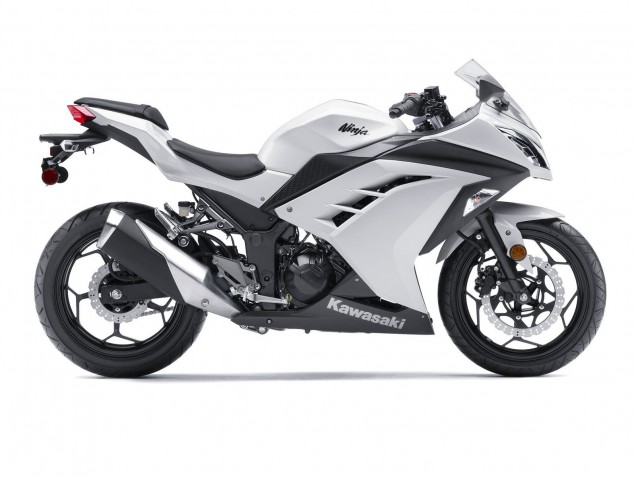 Carénages Moto Kawasaki EX300 2013-2024 - Blanc Noir