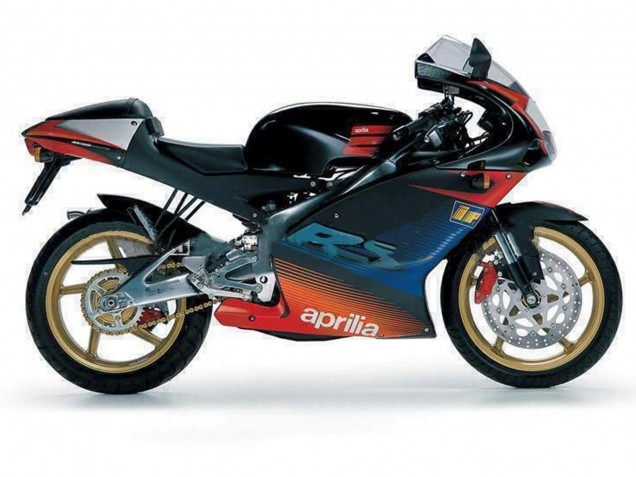 Carénages Moto Aprilia RS125 2000-2005 - Noir Rouge Argent