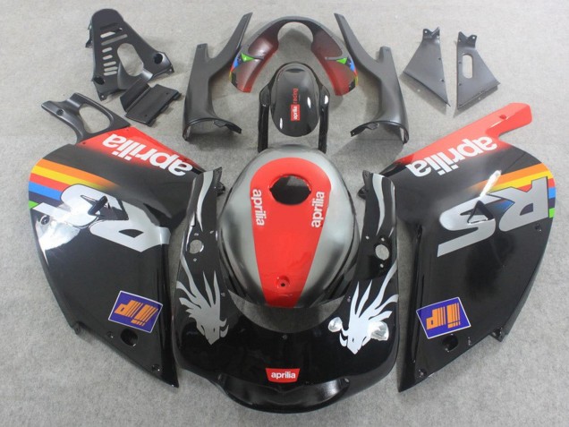 Carénages Moto Aprilia RS125 2000-2005 - Noir Rouge Argent