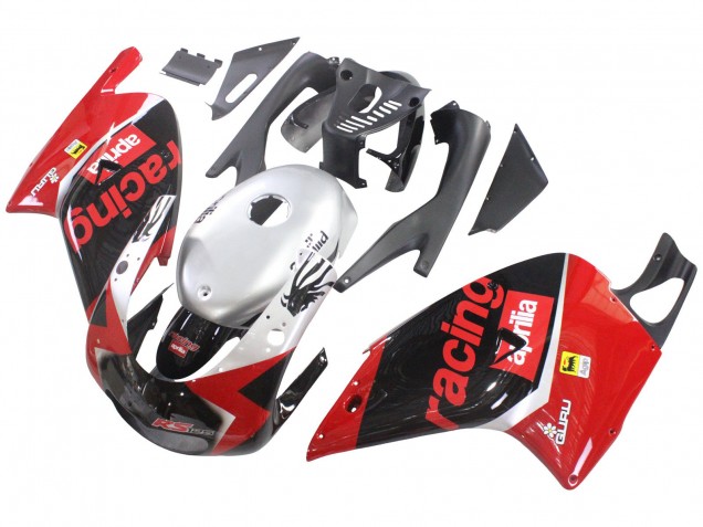Carénages Moto Aprilia RS125 2000-2005 - Rouge Noir Argent Courses