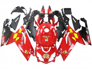 Carénages Moto Aprilia RS125 2006-2011 - Rouge Blanc Jaune Noir