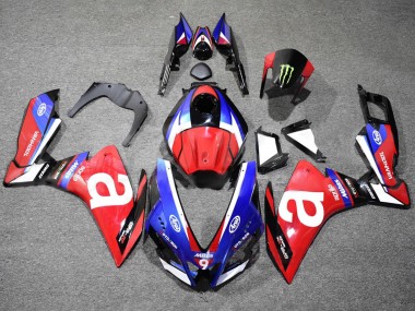 Carénages Moto Aprilia RS4 50 125 2012-2018 - Blanc Bleu Rouge