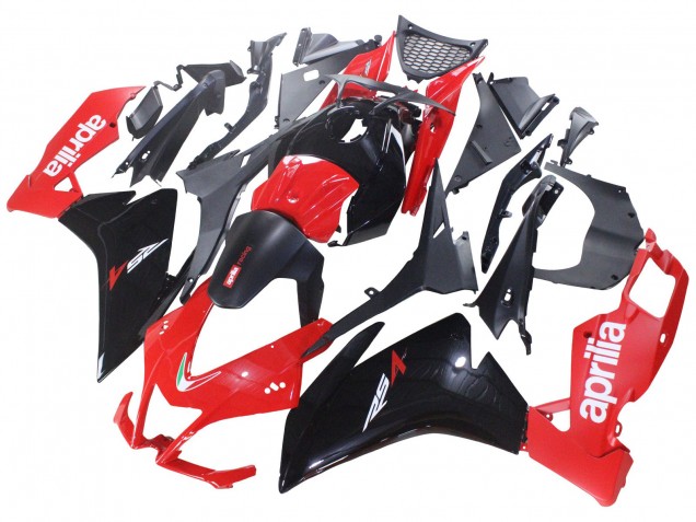 Carénages Moto Aprilia RS4 50 125 2012-2018 - Rouge Noir Brillant