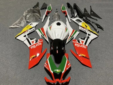 Carénages Moto Aprilia RS4 50 125 2012-2018 - Blanc Rouge Vert Jaune