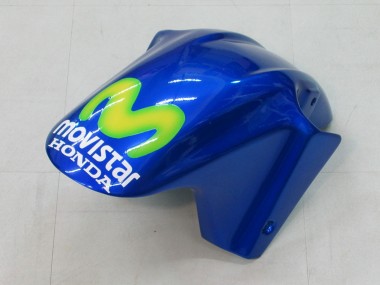 Carénages Moto Honda CBR600 F4i 2004-2007 - Bleu Jaune Vert MoviStar