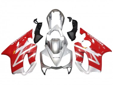 Carénages Moto Honda CBR600 F4i 2004-2007 - Argent Rouge