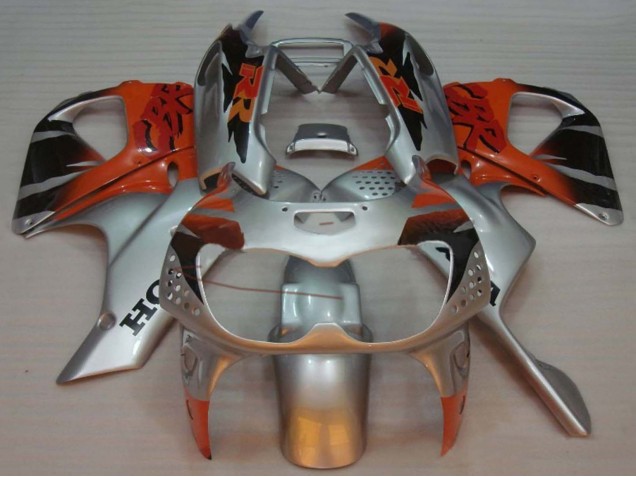 Carénages Moto Honda CBR900RR 893 1992-1993 - Argent Orange Noir Brillant