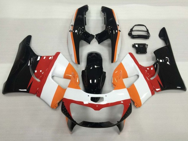 Carénages Moto Honda CBR900RR 893 1994-1995 - Orange Blanc Rouge Noir Brillant