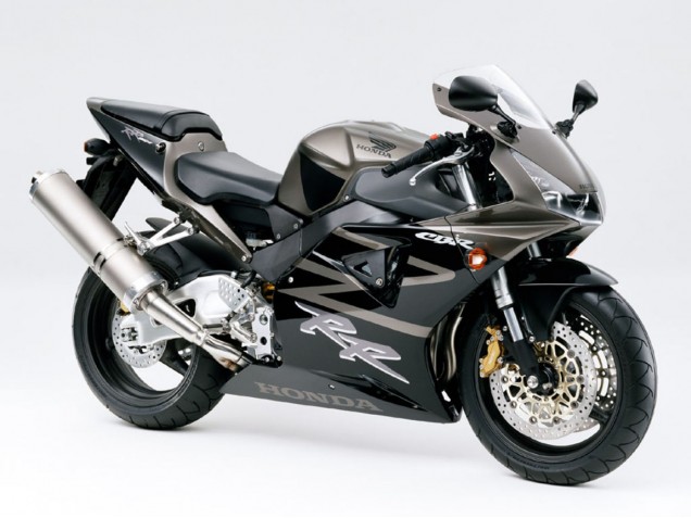 Carénages Moto Honda CBR900RR 919 1998-1999 - Noir Brillant Blanc Décalque