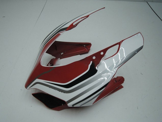 Carénage Moto Ducati Panigale 899 2011-2014 - Blanc Rouge Noir Brillant