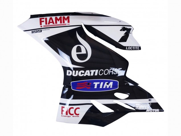 Carénages Moto Ducati Panigale 899/1199 2011-2014 - Blanc Noir Bleu Fiamm Ficc 7