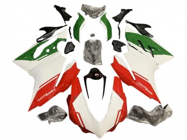 Carénages Moto Ducati 959 2015-2020 - Blanc Rouge Vert