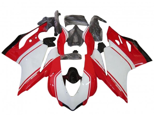 Kits Carénage Moto Ducati 959 2015-2020 - Blanc Rouge Noir Brillant