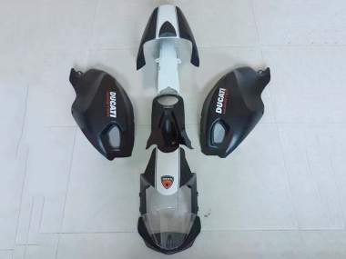 Carénages Moto Ducati Monster 696 796 1100 1100S 2008-2012 - Blanc Noir Mat