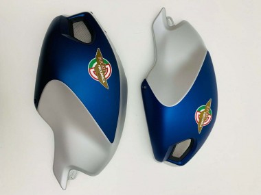 Carénages Moto Ducati Monster 696 796 1100 1100S 2008-2012 - Bleu Foncé Argent