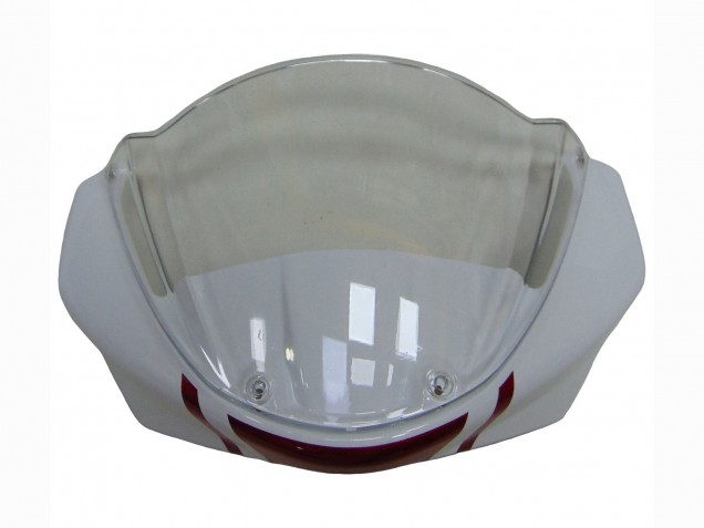 Carénages Moto Ducati Monster 696 796 1100 1100S 2008-2012 - Blanc Rouge Noir Brillant