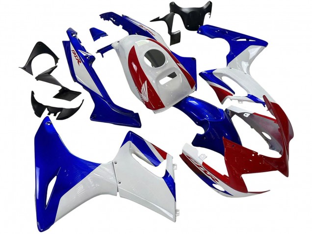 Carénages Moto Honda CBR125R 2002-2006 - Blanc Bleu Rouge