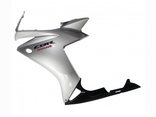 Carénage Moto Honda CBR500R 2013-2015 - Argent Noir Brillant