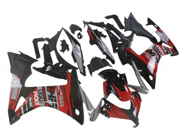 Carénages Moto Honda CBR500R 2013-2015 - Rouge Argent Noir Brillant