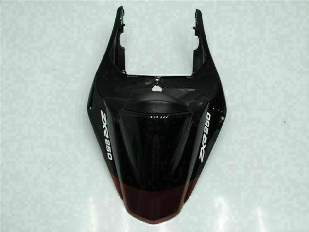 Carénages Moto Kawasaki EX250 2008-2012 - Noir Brillant Rouge Marron