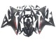 Carénages Moto Honda CBR500R 2016-2018 - Noir Fibre de Carbone Rouge