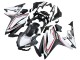 Carénages Moto Honda CBR500R 2016-2018 - Blanc Rouge Noir Mat