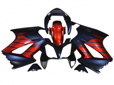 Carénages Moto Honda VFR 800 2002-2013 - Rouge Bleu Noir Mat