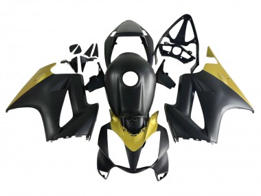 Carénages Moto Honda VFR 800 2002-2013 - Jaune Noir Mat