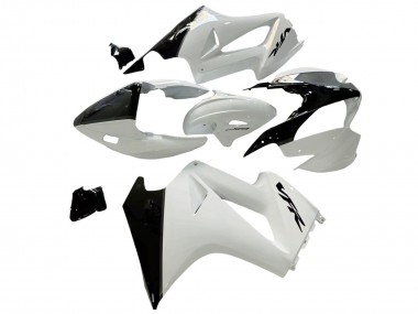 Carénages Moto Honda VFR 800 2002-2013 - Blanc Perle Noir Brillant Décalque