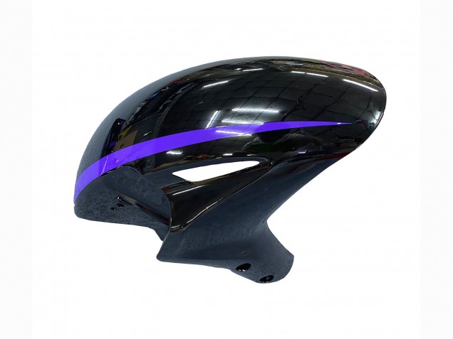 Carénages Moto Honda CBR1000RR 2004-2005 - Noir Brillant Violet Bande