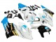 Carénages Moto Honda CBR1000RR 2004-2005 - Blanc Bleu Clair Jaune Noir Konica Minolta