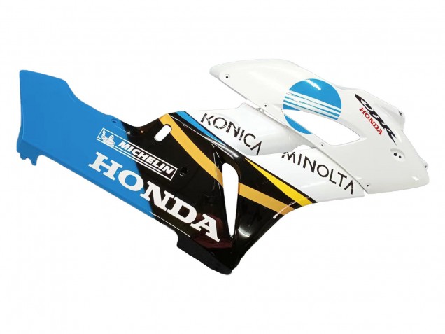 Carénages Moto Honda CBR1000RR 2004-2005 - Blanc Bleu Clair Jaune Noir Konica Minolta