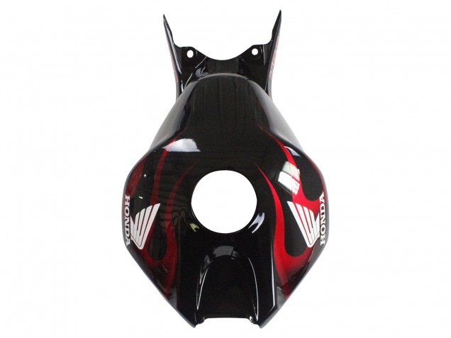 Carénages Moto Honda CBR1000RR 2006-2007 - Noir Brillant Jaune Rouge Flamme