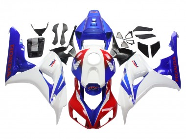Carénage Moto Honda CBR1000RR 2006-2007 - Blanc Rouge Bleu HRC