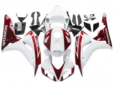 Carénages Moto Honda CBR1000RR 2006-2007 - Blanc Rouge