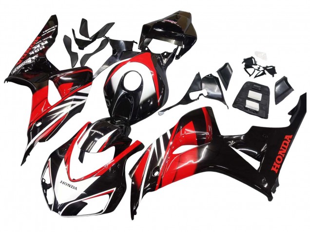 Carénages Moto Honda CBR1000RR 2006-2007 - Rouge Noir Brillant