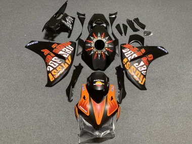 Carénages Moto Honda CBR1000RR 2008-2011 - Noir Mat Orange Repsol Rossi
