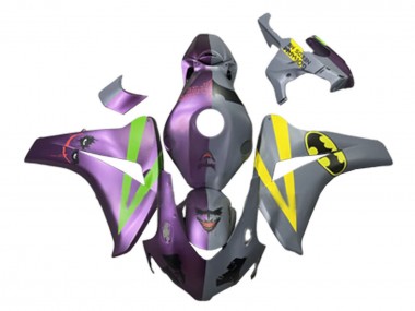 Carénages Moto Honda CBR1000RR 2008-2011 - Violet Vert Gris Jaune