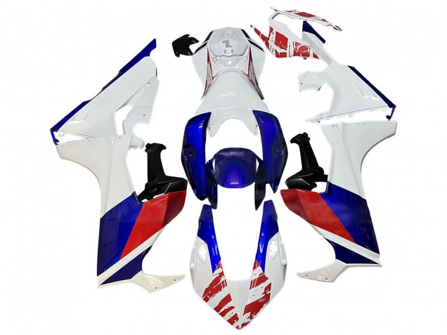 Carénage Moto Honda CBR1000RR 2017-2023 - Blanc Rouge Bleu