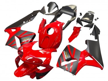 Carénages Moto Honda CBR600RR 2003-2004 - Rouge Noir Mat Courses