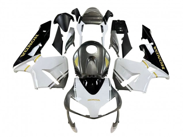 Carénages Moto Honda CBR600RR 2003-2004 - Blanc Jaune Gris Noir