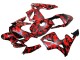 Carénages Moto Honda CBR600RR 2003-2004 - Noir Rouge Gris Camouflage