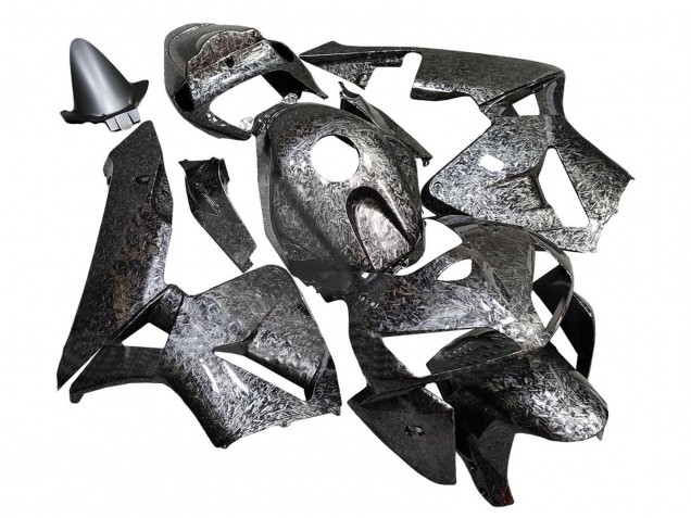 Carénages Moto Honda CBR600RR 2005-2006 - Noir Fibre de Carbone Forgée